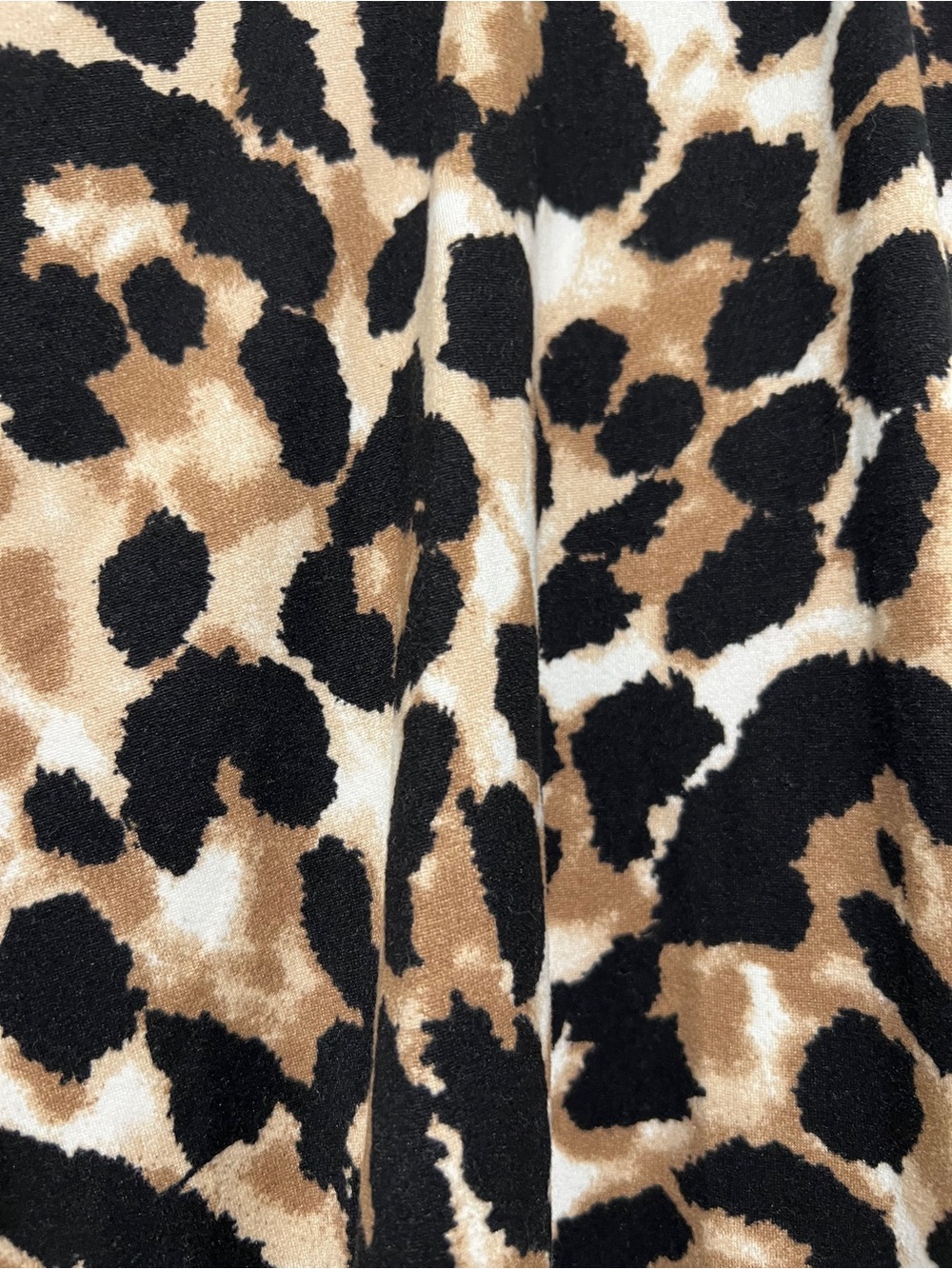 Beeson River Leopard Print Open Cardigan - Black, Beige, Tan size Large - Picture 5 of 6